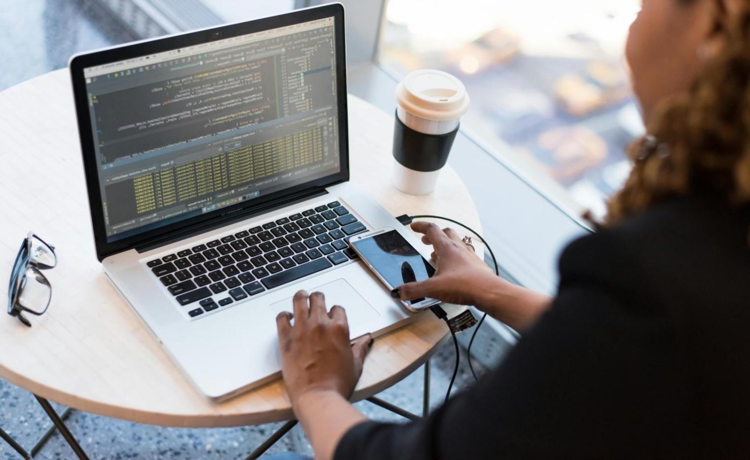 Testing environment showing different device configurations and debugging tools in use
